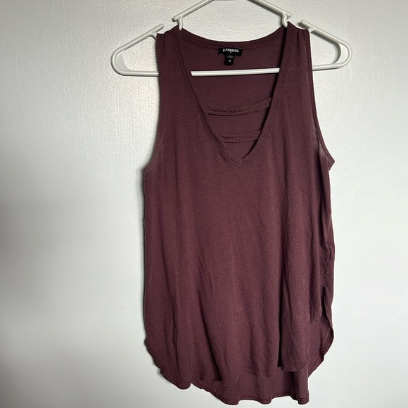 Express Tops - Sz XS express tank with cutout